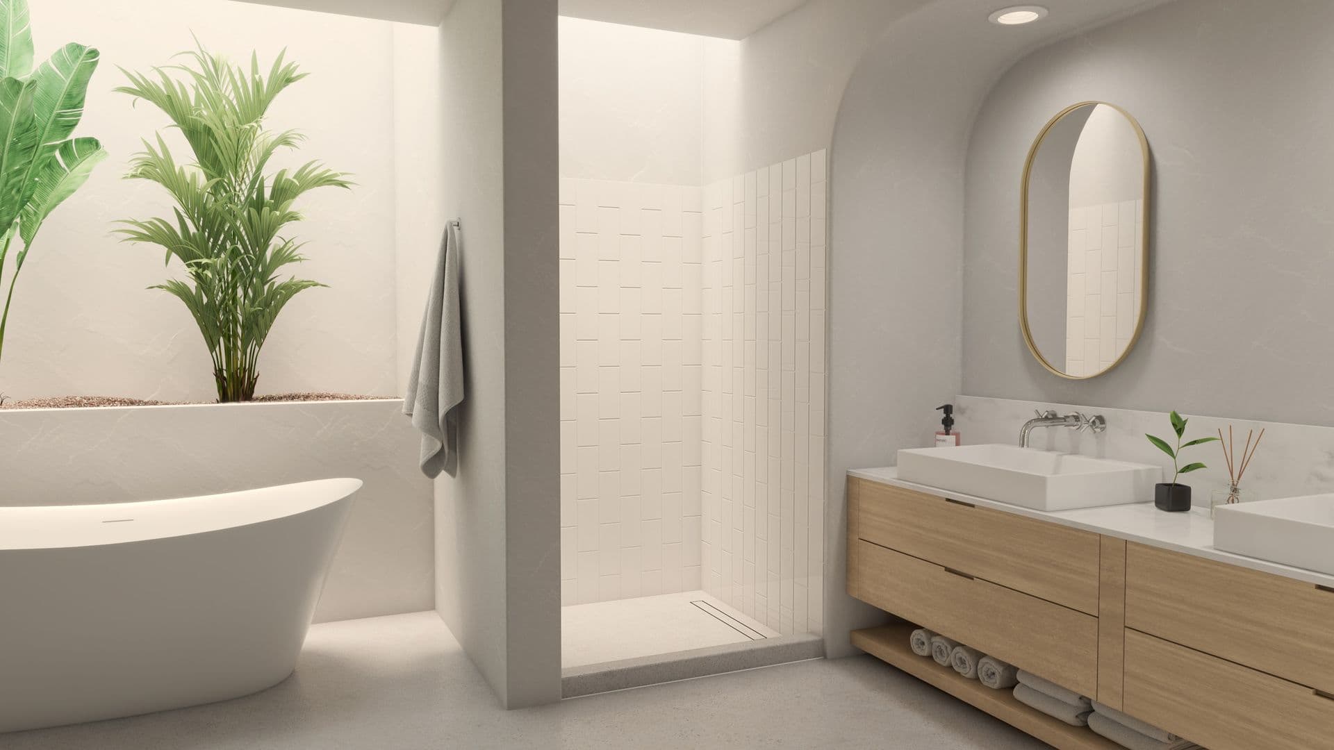 walk in shower